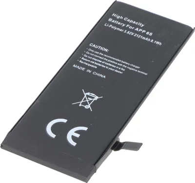 Produktbild von 2121mAh satte Kapazität Hochleistungsakku mit passend für den Apple iPhone 6S Akku 616-00033, 616-00036, max. 8,1Wh