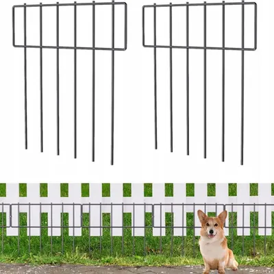 Zdjęcie produktu dla Ogrodzenie Ogrodowe Dla Zwierząt Nierdzewne Metalowe 3,3M X 43Cm