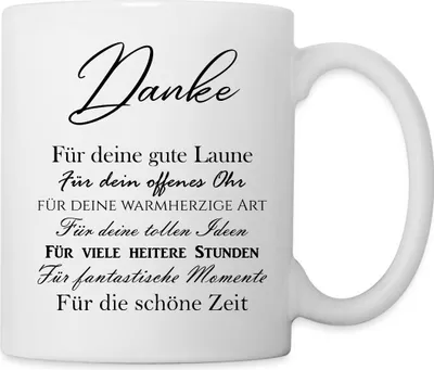Produktbild von Spreadshirt Kollegin Kollege Geschenk Danke Tasse, One size, Weiß