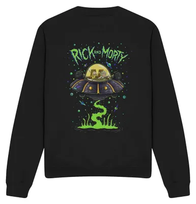 Produktbild von Rick And Morty - Sweatshirt für Herren/Damen Uni TV40771 (XXL) (Schwarz)