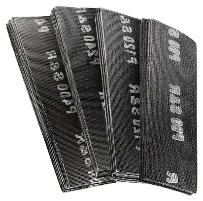Produktbild von Set mit Schleifgittern für den Trockenbau, 40 Schleifblätter (je 10 x P80, P120, P220, P400), 280 x 93 mm, robustes Siliziumkarbid