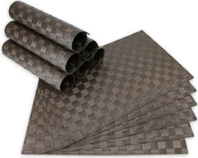 Immagine prodotto di Tovagliette MODERN set di 12 marrone come tovagliette da tavola