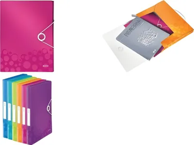 Produktbild von Plastový box s gumičkou Leitz WOW purpurový