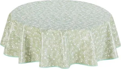 Image de Nappe ronde en PVC, 155 cm, verte