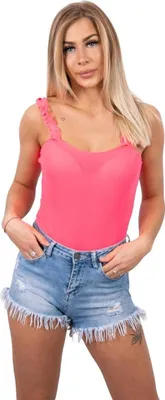 Immagine prodotto di Camicetta body rosa neon con spalline