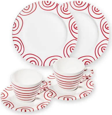 Image de Gmundner Keramik Rotgeflammt, Petit-déjeuner pour 2 Gourmet