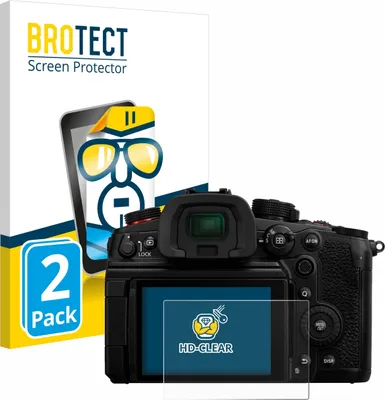 Produktbild von 2x Für Panasonic Lumix DC-GH7 Schutzfolie BROTECT Displayschutz Display Schutz Folie Klar Transparent
