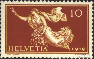 Produktbild von Briefmarken Schweiz 1919 Mi 147 gestempelt Friedensvertrag
