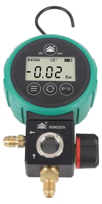 Obrázok produktu pre Digitálne zariadenie na meranie v systémoch vykurovania, ventilácie a klimatizácie, 4 jednotky, rozdeľovač pre meranie tlaku a vákuu, tester chladív na fluoridáciu klimatizačných systémov