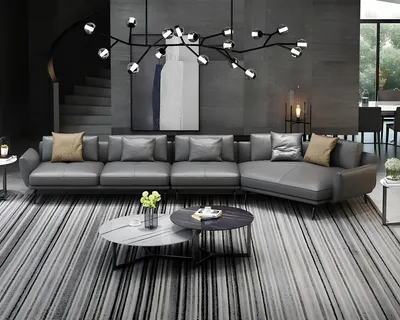 Produktbild von Lederpolster Design Ecksofa Couch Sofa L Form Wohnlandschaft Wohnzimmer Eckcouch