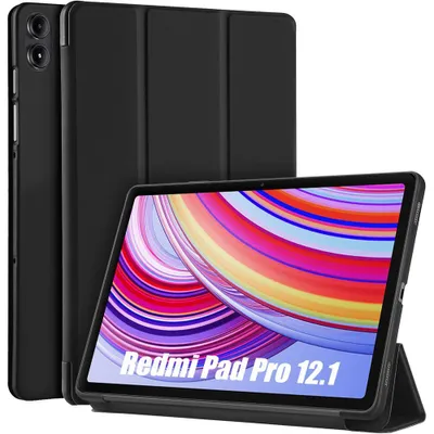Image de Coque pour Xiaomi Redmi Pad Pro 12,1 Pouces - Protection Slim avec Fonction Support - Noir