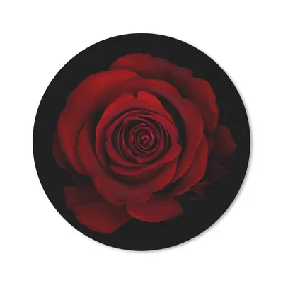 Produktbild von MuchoWow® Mauspad Mousepad Rosa - Rot - Schwarz 50x50 cm - Mousepads - Maus Mat - Pad - Mausunterlage - Vinyl