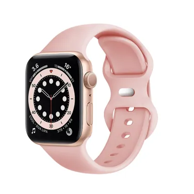 Obrázok produktu pre Techsuit – Watchband (W031) remienok pre Apple Watch 1/2/3/4/5/6/7/8/9/10/SE/SE 2/Ultra/Ultra 2 (42/44/45/46/49 mm) – svetloružový