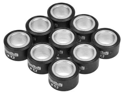 Zdjęcie produktu dla Rolki variomatiku Polini Super Speed, wymiary 20 x 12 mm, waga 8,9 g, zestaw 9 sztuk