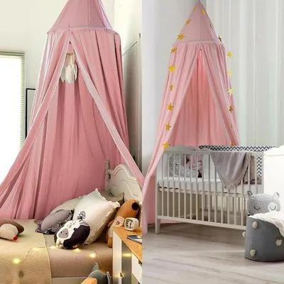 Produktbild von Famanu Babyluifel dekoratives Mückennetz - rosa mit Sternen