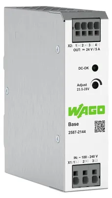 Produktbild von Wago 2587-2144, Grau, -30 - 70 °C, -40 - 85 °C, 35 mm, 125 mm, 470 g