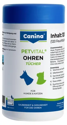 Immagine prodotto di Canina PETVITAL Salviette auricolari 120 pz