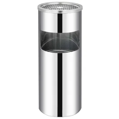 Immagine prodotto di Pattumiera con Posacenere da Albergo 30 L Acciaio Inox
