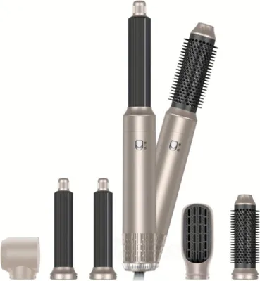 Zdjęcie produktu dla INF 5-w-1 Złota Szczotka Termiczna do Stylizacji Włosów - Wtyczka EU