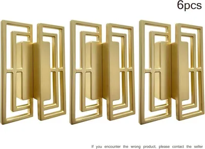 Produktbild von Schubladengriffe aus gebürstetem Gold, TV-Schrankgriffe, elegante, vergoldete Kupfergriffe, moderne, glückverheißende chinesische Motive, 32 mm Doppellochgriff