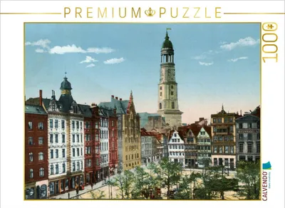 Produktbild von CALVENDO Puzzle Grossneumarkt mit Blick auf die Michaelis Kirche | 1000 Teile Lege-Größe 64 × 48 cm Foto-Puzzle für glückliche Stunden
