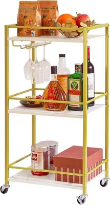 Immagine prodotto di Carrello da servizio per bar domestico - Bar su ruote TMJ519W
