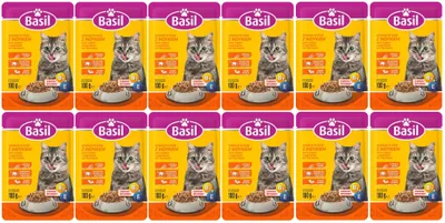Zdjęcie produktu dla Basil mokra karma dla kota saszetka 100 g z indykiem x 12 szt