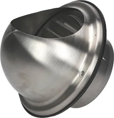 Image de 125 mm Entrée d'air d'évacuation/de ventilation en acier inoxydable