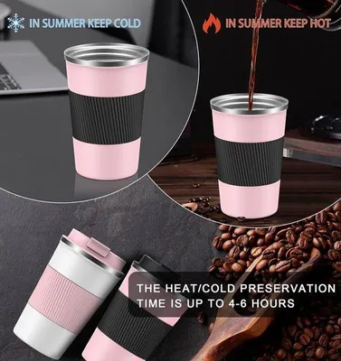 Produktbild von Famanu Thermobecher isoliert - Edelstahl, BPA-frei, auslaufsicher