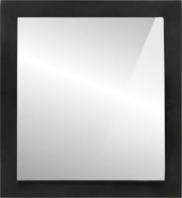 Image de Miroir de salle de bain 55x1x60cm verre et bois massif manguier