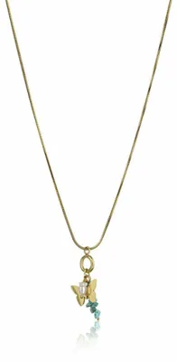 Image de Nouveau collier plaqué or avec papillon EWN23046G