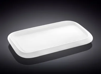 Produktbild von Wilmax Servierplatte 36 x 22 cm aus Porzellan, Weiß WL-992662/A