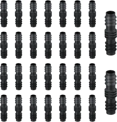 Produktbild von Schlauchkupplungen aus Kunststoff, 16 mm, 30 Stück, für Bewässerungssysteme