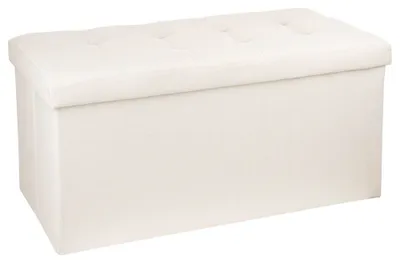 Produktbild von Sitzhocker Velvet weiß 76x38x38 cm