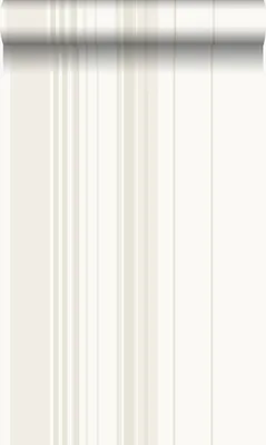 Produktbild von Origin Wallcoverings Tapete Streifen Weiß 53 cm x 10.05 m