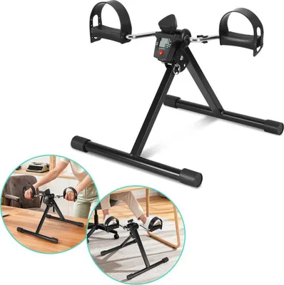 Obrázok produktu pre Jayseuw Mini Bike Exercise Bike, Bike Leg Trainer s LCD displejom, Pedal Trainer Foldable, Bike Trainer Easy to Use, Black