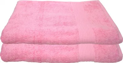 Immagine prodotto di Set da 2 asciugamani da doccia Julie Julsen, 70 cm x 140 cm, rosa, 70x140