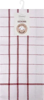 Obrázok produktu pre EUROFIRANY | Kuchynská utierka - 50 x 70 cm - červená utierka - mäkká a savá