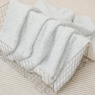 Immagine prodotto di Coperta morbida per neonati, 100x135 cm - Cotone Minky e mussola,  Oeko-Tex