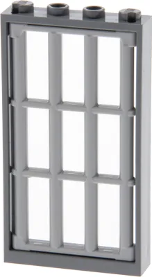 Immagine prodotto di 1x Telaio finestra Lego 1x4x6 nuovo-grigio scuro griglia nuovo-grigio chiaro 92589 60596