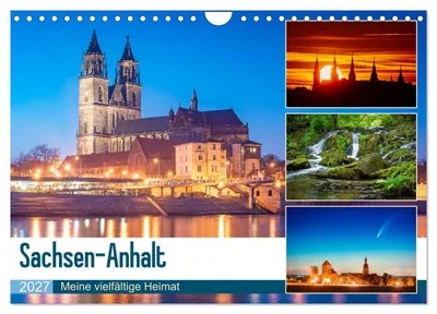 Produktbild von Kalender 2027 · US-Version · Sachsen-Anhalt – Mein vielfältiges Zuhause (Wandkalender 2027 12" × 8" Querformat), CALVENDO 12-Monats-Wandkalender