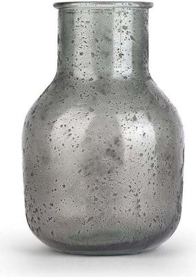 the way up Recyclingglas-Vase Joel 20cm blaugrau 30,5cm hoch