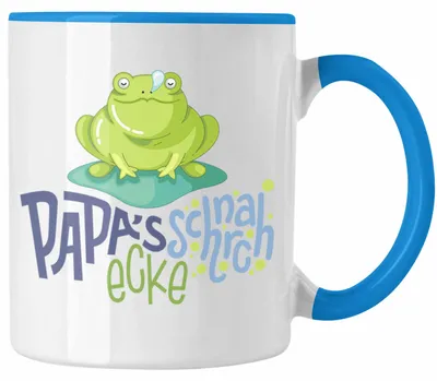 Produktbild von Papa's Schnarchecke Tasse Geschenk für Vater Vatertag Lustige Geschenkidee (Blau)