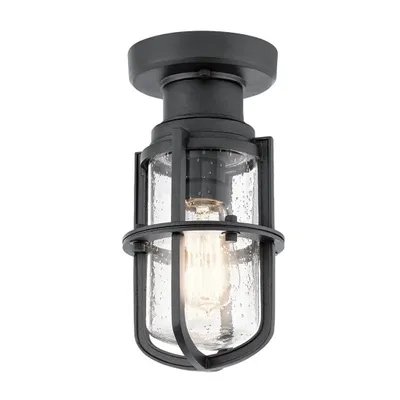 Zdjęcie produktu dla Lampa sufitowa zewnętrzna Teksturowana czerń E27 40W Suri Kichler