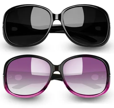 Produktbild von Damen Sonnenbrille mit UV400 Schutz und Karomuster