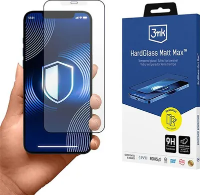 Produktbild von 3mk HardGlass Matt Max Displayschutz für iPhone