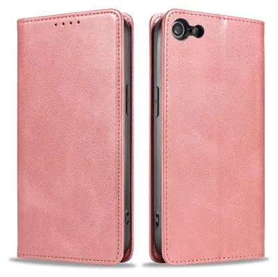 Produktbild von Handyhülle für Apple iPhone 6 / 6s Kunstleder Flip Cover Hülle Klapphülle Case Kartenfach Farbe: Rosa