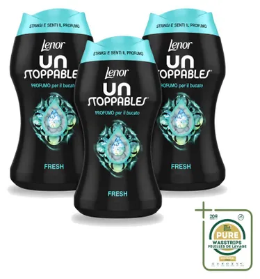 Produktbild von 3 x Lenor Unstoppables Wäscheparfüm Fresh - 140 g - Vorratspackung - 3 Stücke