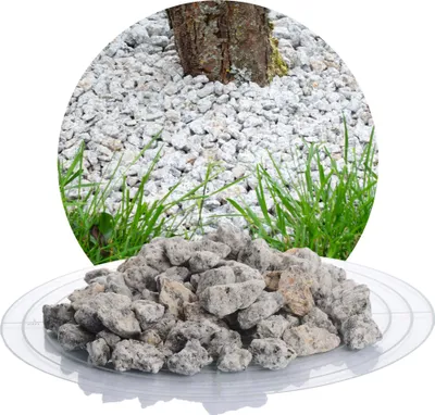 Produktbild von Schicker Mineral-Granit Ziersplitt grau 25 kg-8-16mm
