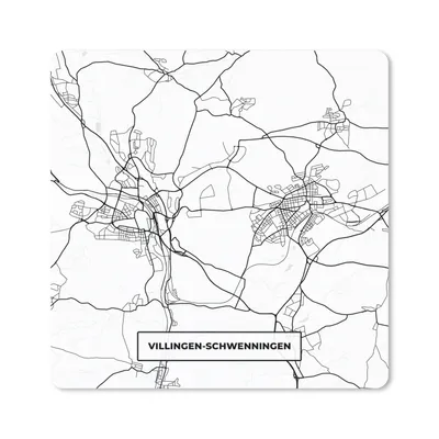 Produktbild von MuchoWow® Mauspad Mousepad Stadtplan - Karte - Villingen-Schwenningen 30x30 cm - Mousepads - Maus Mat - Pad - Mausunterlage - Gaming